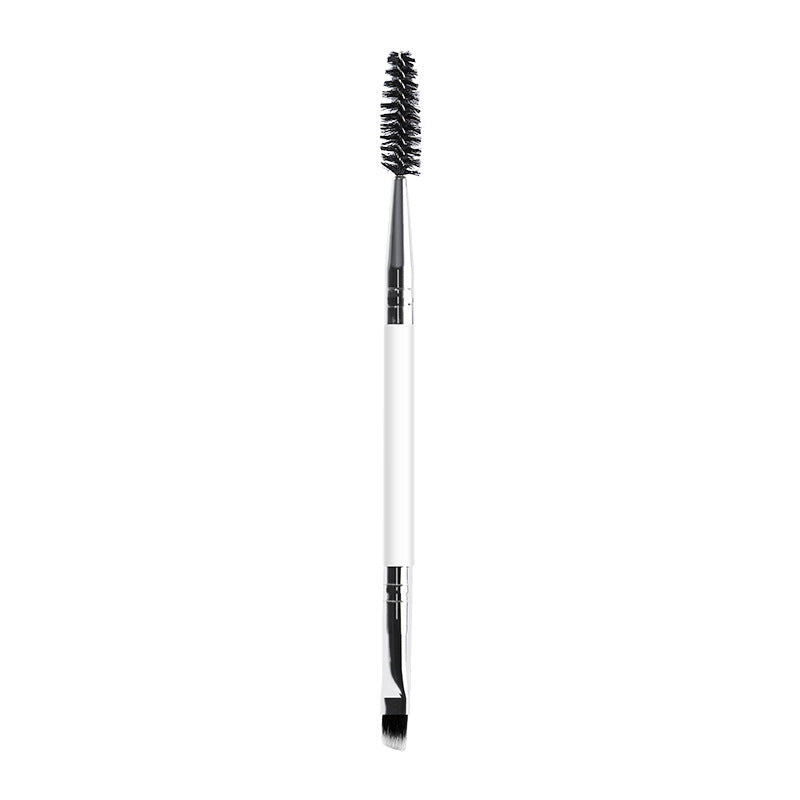 Double-Ended Eyebrow Brush and Eyelash Curler Beauty Tool