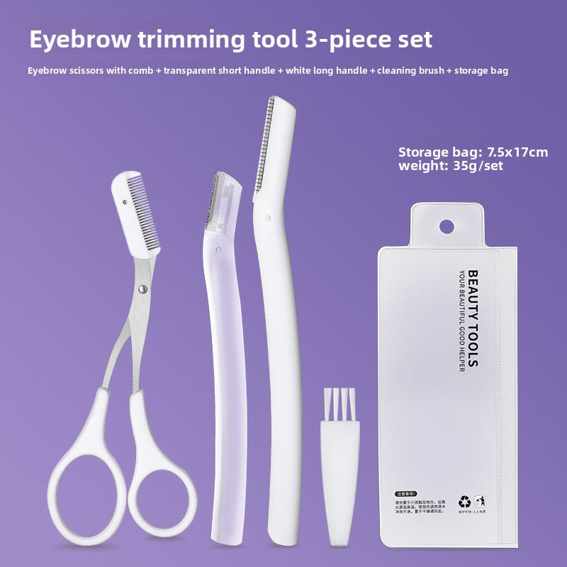 Eyebrow Trimming Set Stainless Steel Beauty Tools
