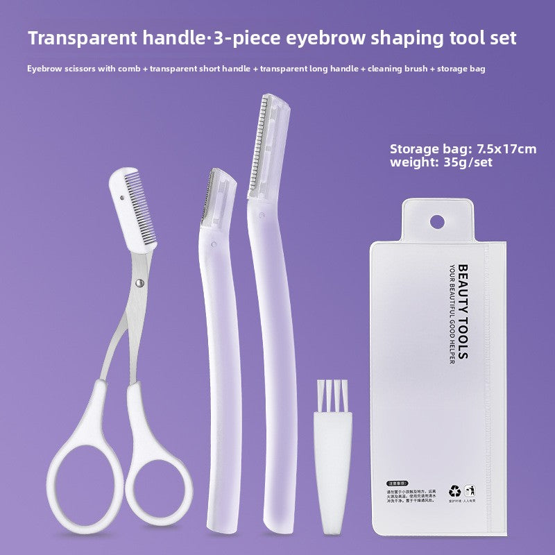 Eyebrow Trimming Set Stainless Steel Beauty Tools