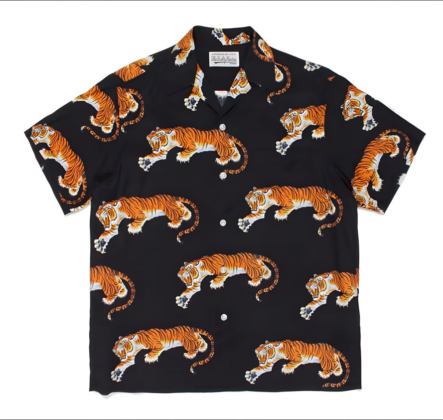 Summer Casual Shirt for Men, Chinese Trendy Cross-border Apparel
