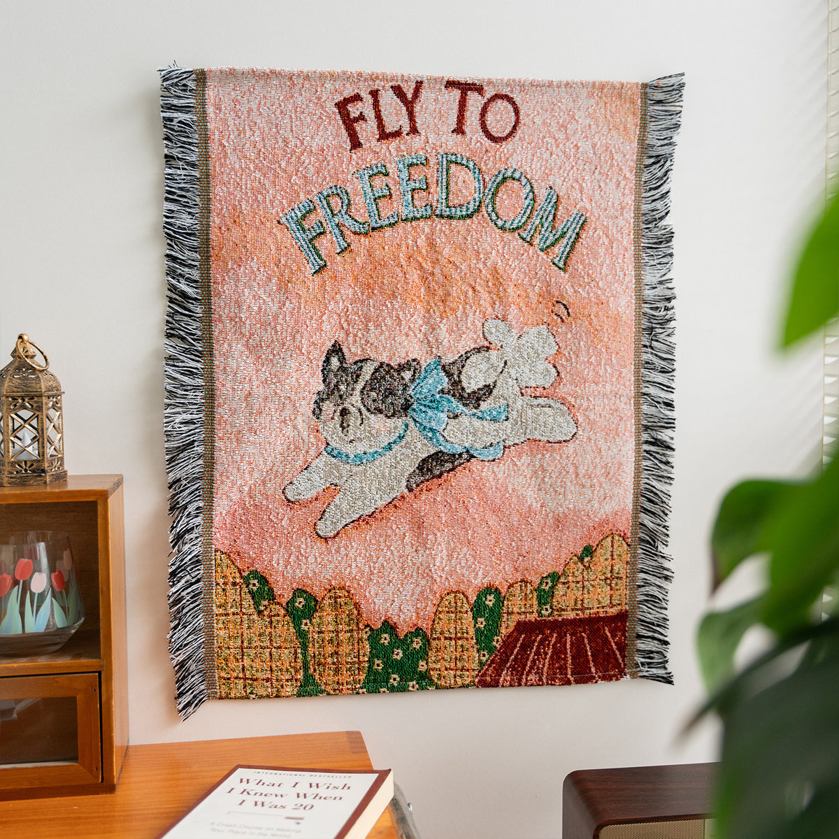 Cartoon Wall Hanging Tapestry with Tassel