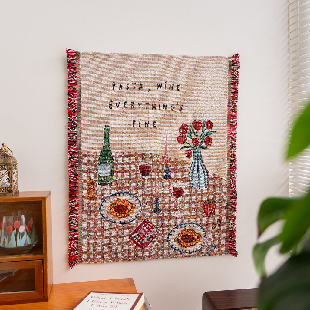 Cartoon Wall Hanging Tapestry with Tassel