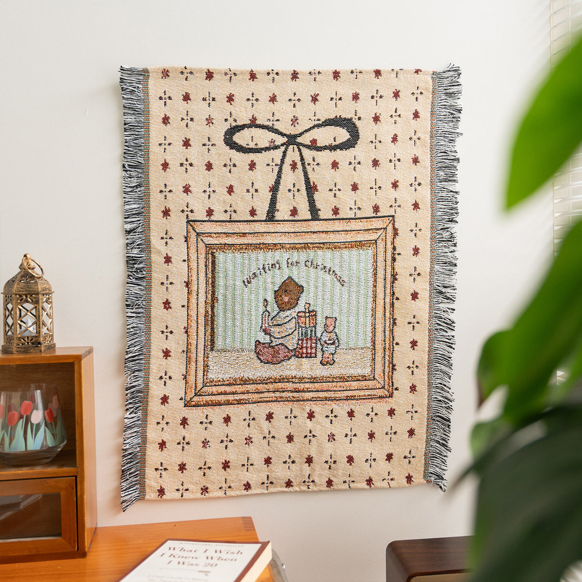 Cartoon Wall Hanging Tapestry with Tassel