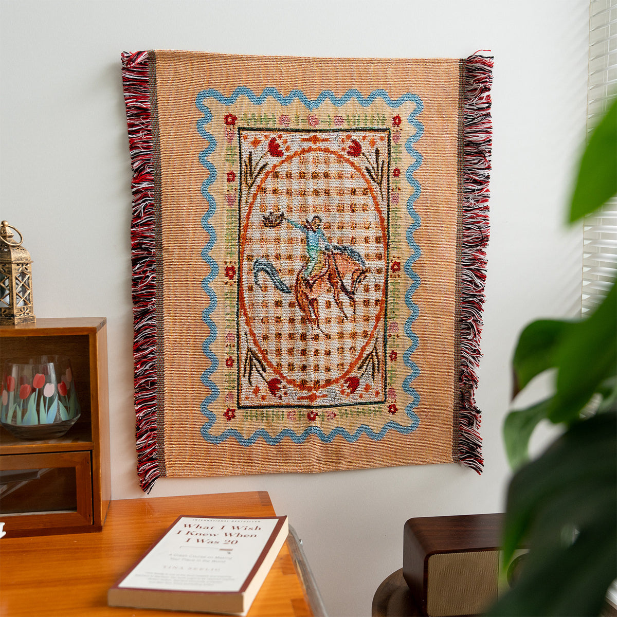 Cartoon Wall Hanging Tapestry with Tassel