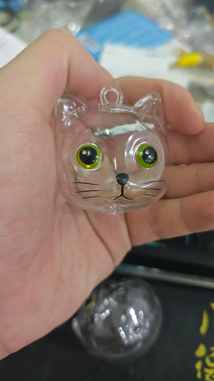 Transparent Pet Hair Memorial Pendant