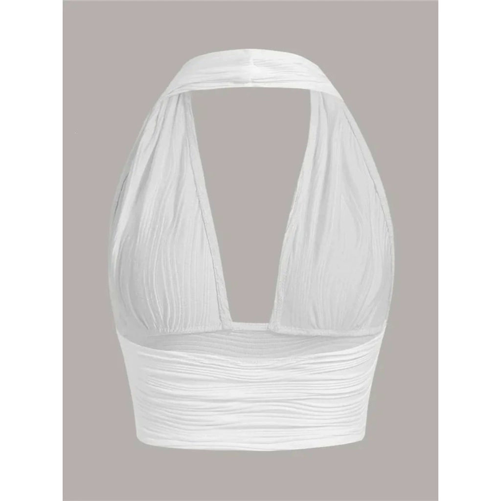 Womens Deep V Halter Neck Camisole