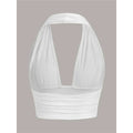 Womens Deep V Halter Neck Camisole