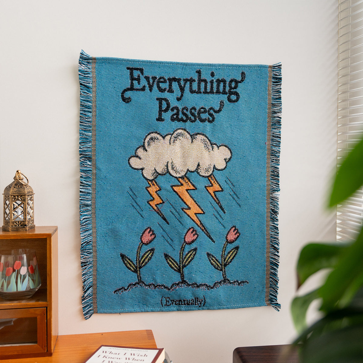 Cartoon Wall Hanging Tapestry with Tassel