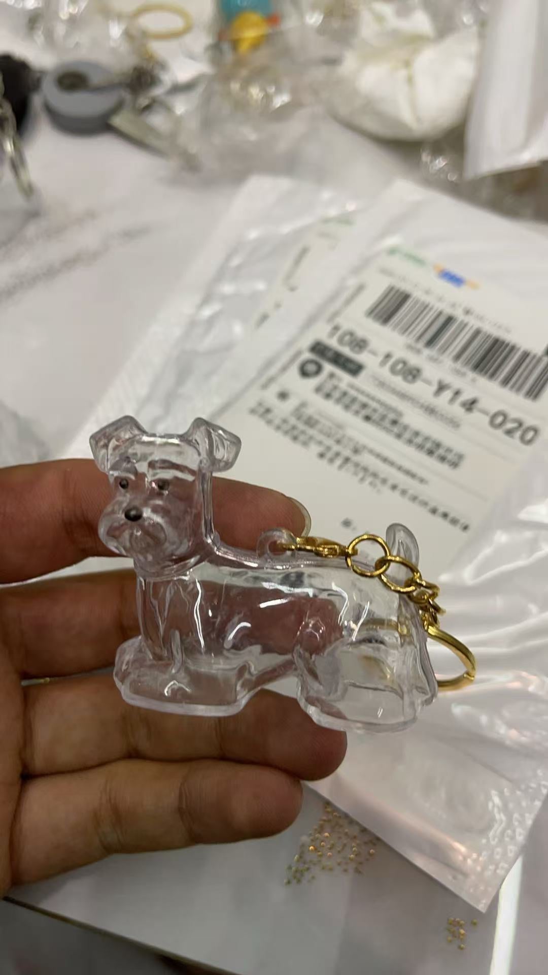 Transparent Pet Hair Memorial Pendant