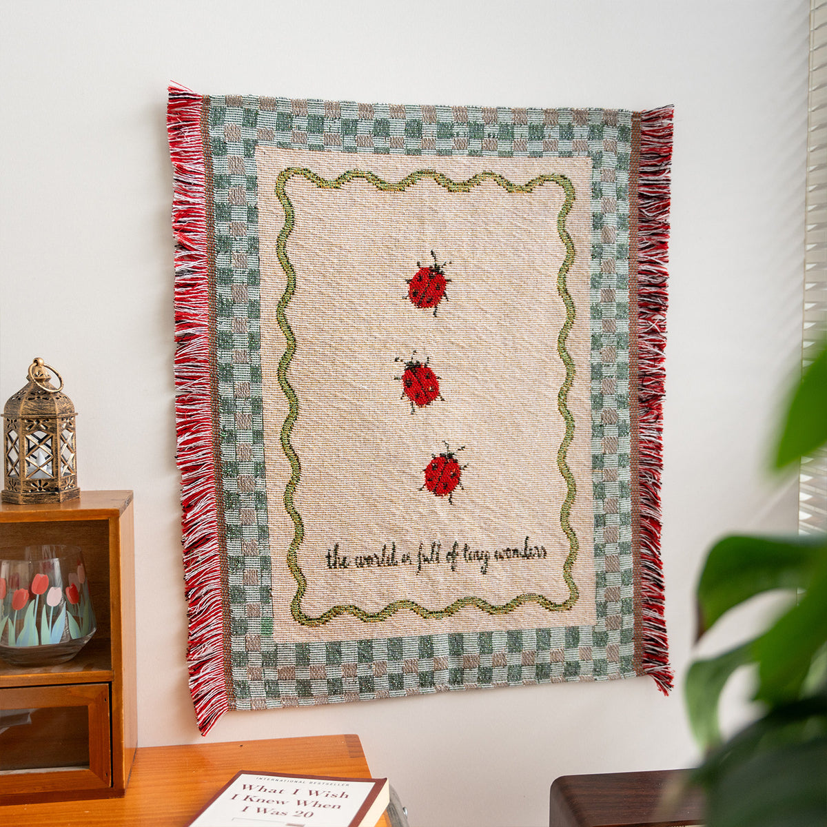 Cartoon Wall Hanging Tapestry with Tassel