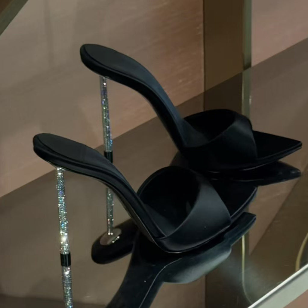 Rhinestone Stiletto Sandals