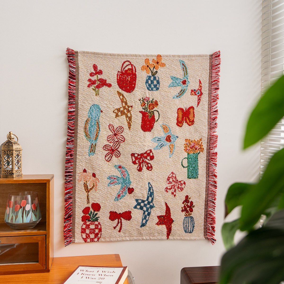 Cartoon Wall Hanging Tapestry with Tassel