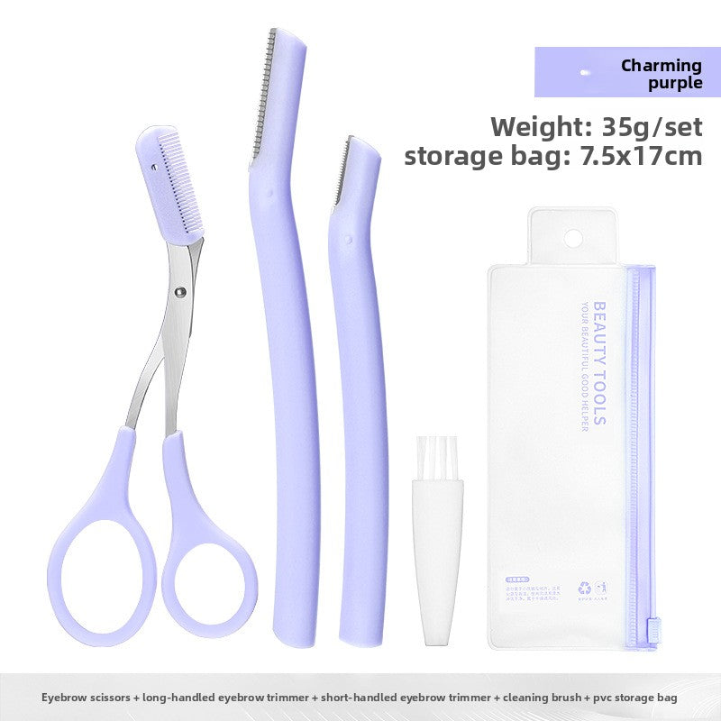 Eyebrow Trimming Set Stainless Steel Beauty Tools