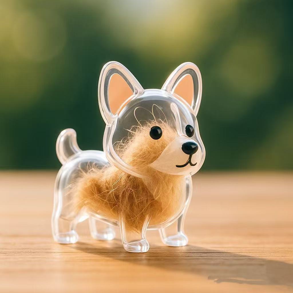 Transparent Pet Hair Memorial Pendant