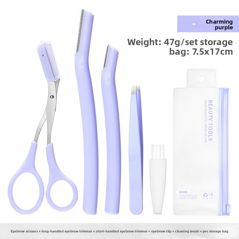 Eyebrow Trimming Set Stainless Steel Beauty Tools