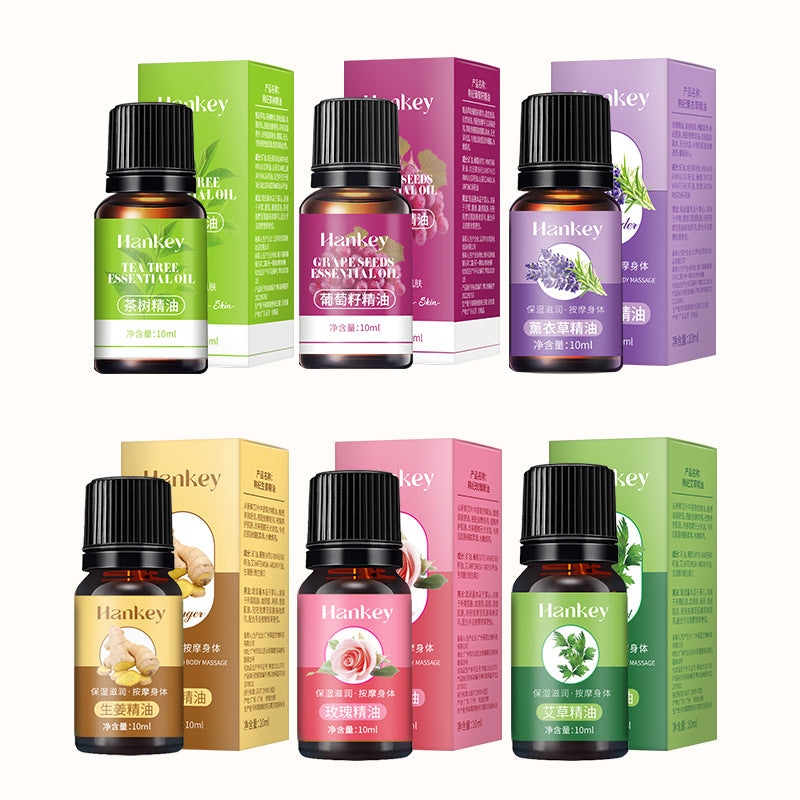 Rose Ginger Mugwort Massage Essential Oil for Gua Sha, Unblocking Meridians, Beauty Salon Special Essential Oil, Body Massage Oil