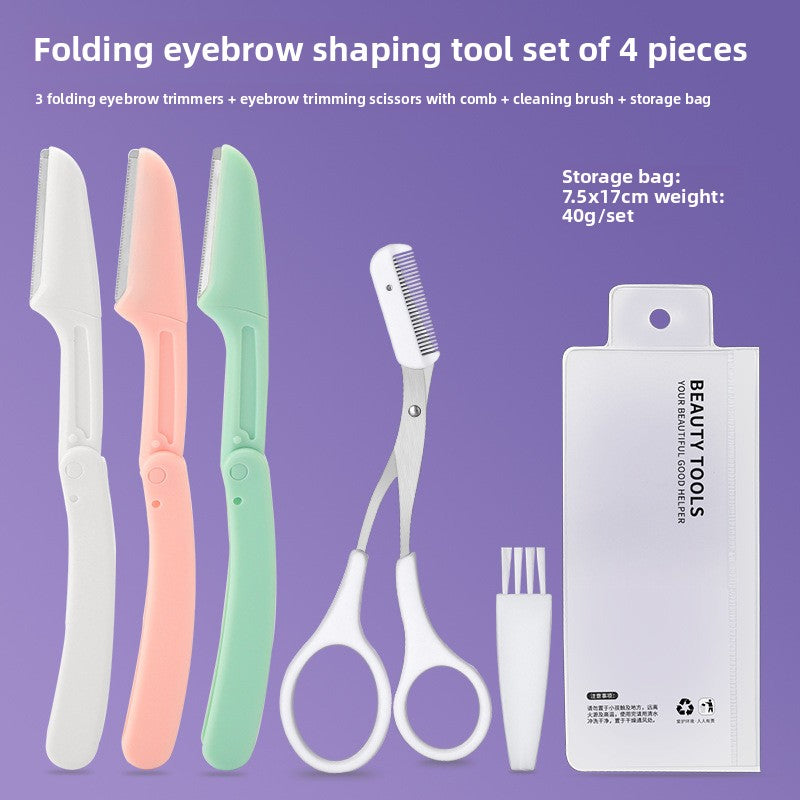 Eyebrow Trimming Set Stainless Steel Beauty Tools